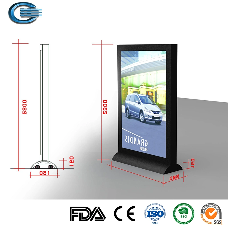 Huasheng Wall Display Easy Lightbox LED Advertising Frame Aluminium Profile Portable Save Manpower Retail Combine Fabric Light Box