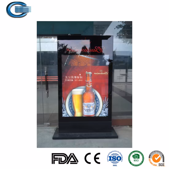 Huasheng LED cinéma Lightbox affichage publicitaire impression affiche tissu publicité Lightbox