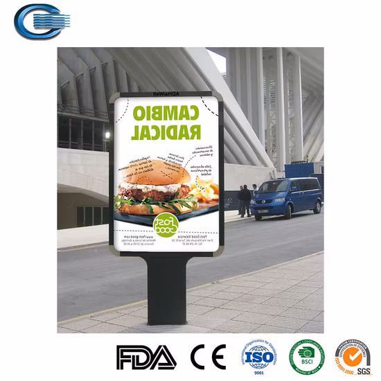 Huasheng affichage mural facile Lightbox LED cadre publicitaire profil en aluminium Portable économiser de la main-d'œuvre au détail combiner tissu boîte à lumière