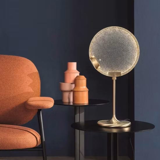 Lumière moderne luxe Simple lampe de Table Villa salon étude chambre verre LED lampe de Table (WH