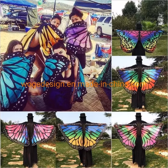 Wogedesign Gros Papillon Cape Châle Fée Dames Nymphe Pixie Costume Accessoire