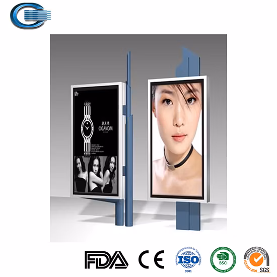 Huasheng 91.4X228cm vente en gros Seg impression unique Logo toile de fond affichage rétro-éclairé LED Lightbox